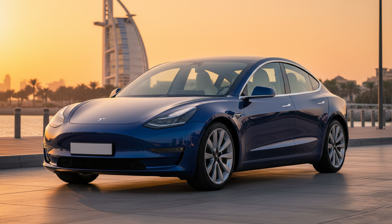 Rent Tesla Dubai