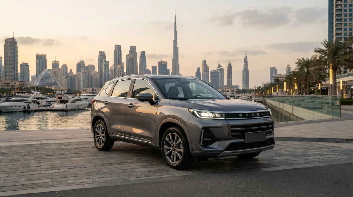 Mieten Sie den Exeed LX in Dubai