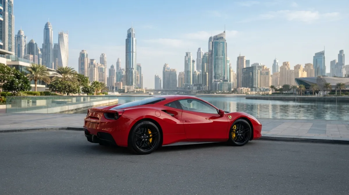 Noleggia una Ferrari 488 GTB a Dubai
