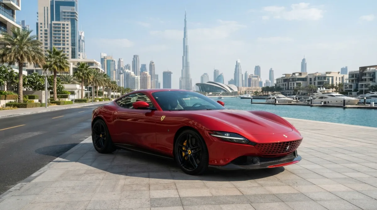 Mieten Sie einen Ferrari Roma in Dubai